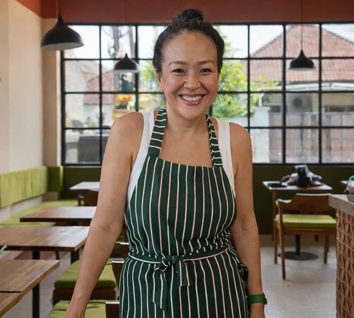 Maya, chef & owner of Maya's Neighbourhood Kitchen